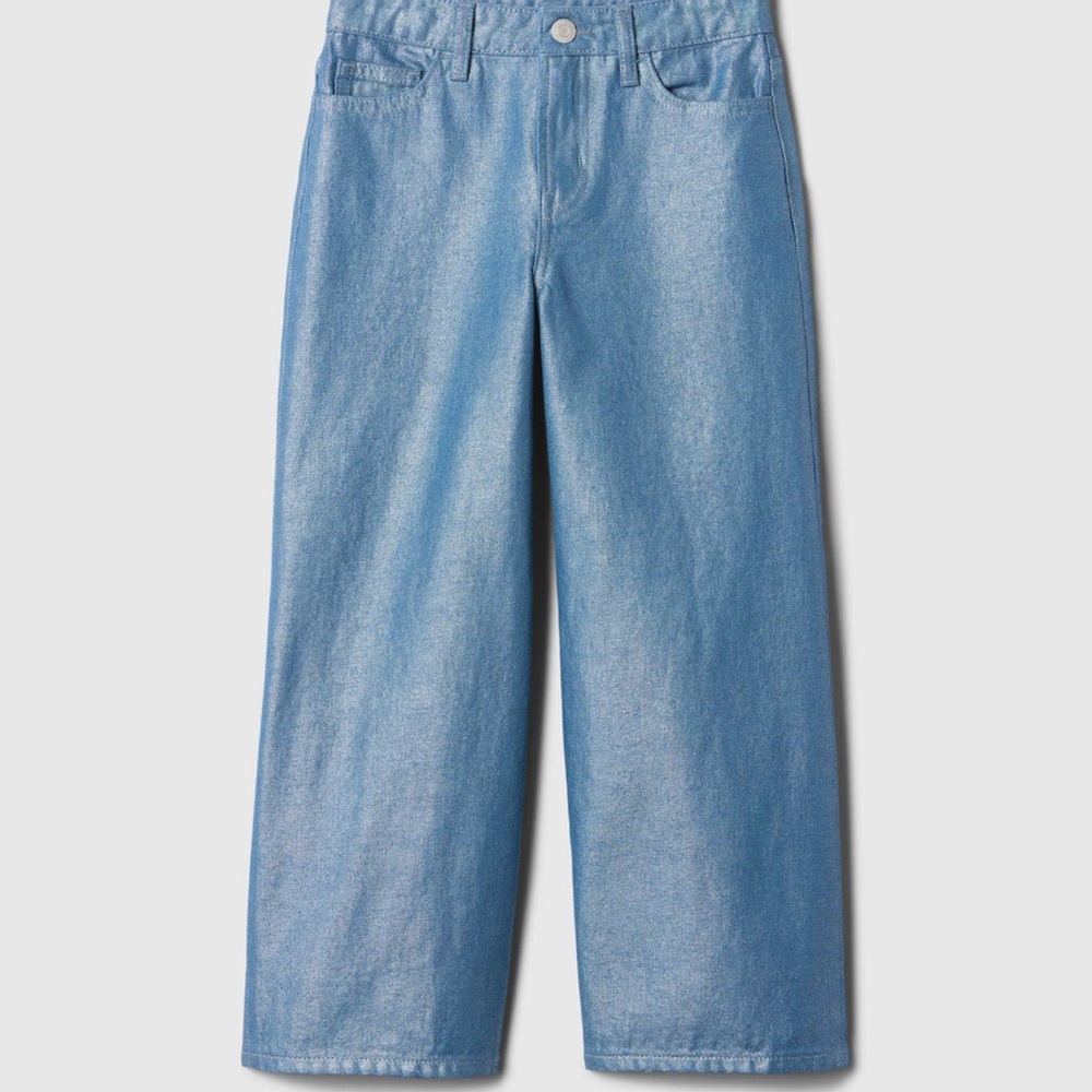 NWT Girl’s Wide leg Shimmer Jeans